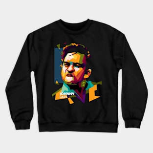 Johnny Cash In Trends Pop Art Crewneck Sweatshirt